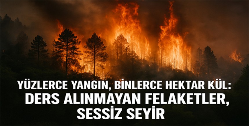 Yüzlerce Yangın, Binlerce Hektar Kül: Ders Alınmayan Felaketler, Sessiz Seyir