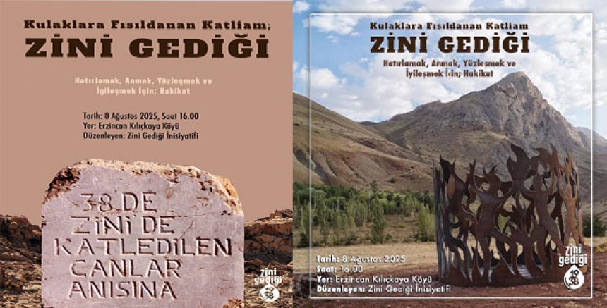 Zini Gediği Katliamı`nın 87. Yılında Anma Etkinliğine Çağrı